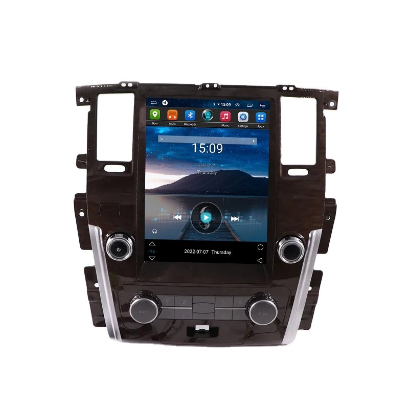 12.1 inch Tesla style 1+32GB android 12 car dvd player gps navigation for patrol 2010-2018 touch screen stereo auto headunits