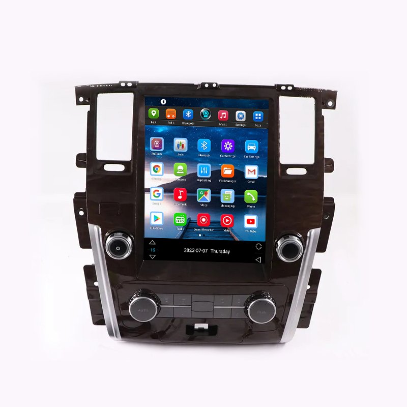 12.1 inch Tesla style 1+32GB android 12 car dvd player gps navigation for patrol 2010-2018 touch screen stereo auto headunits