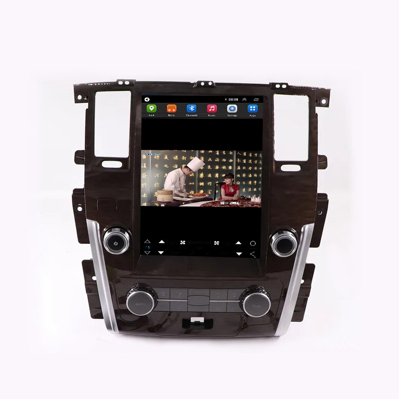 12.1 inch Tesla style 1+32GB android 12 car dvd player gps navigation for patrol 2010-2018 touch screen stereo auto headunits