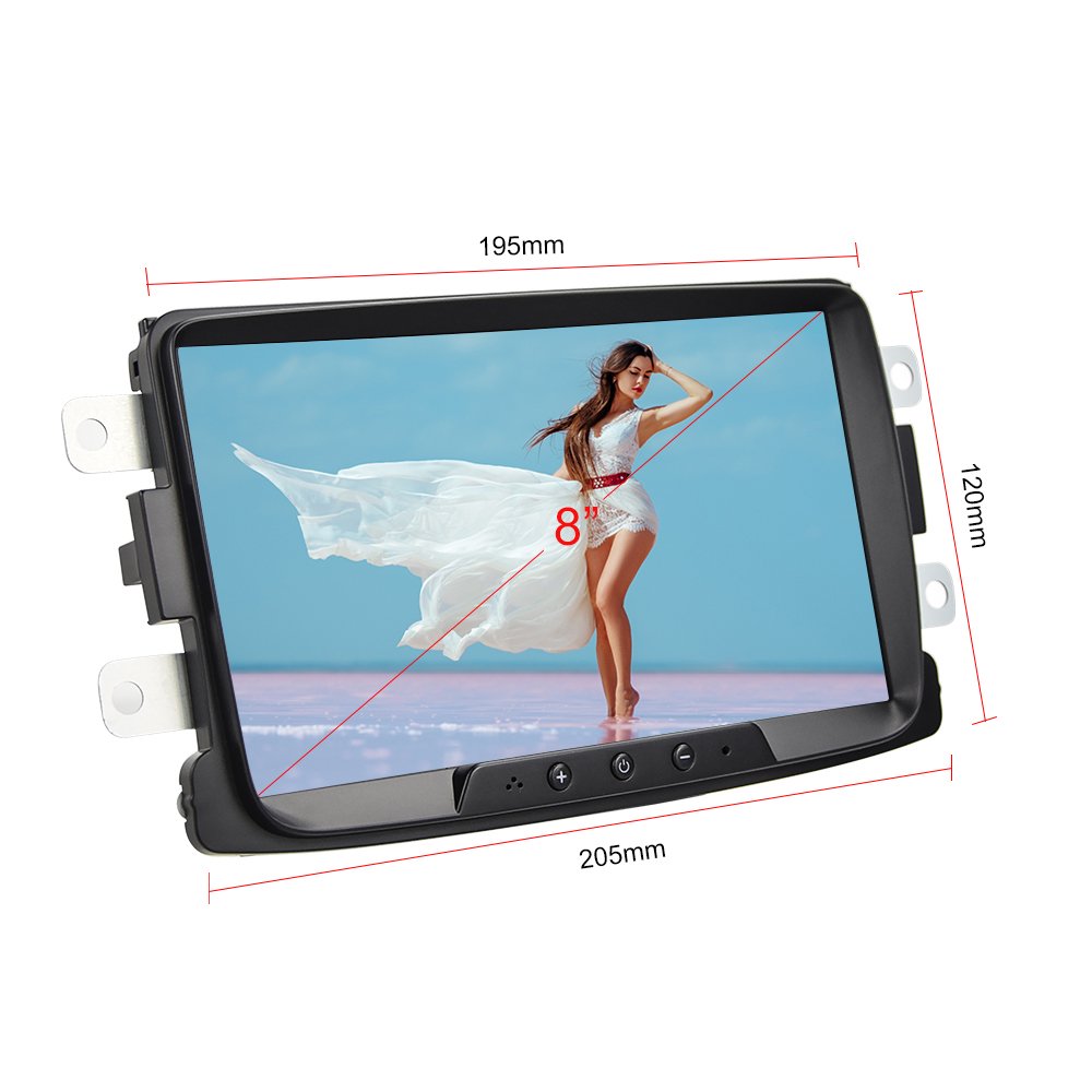 Podofo 8" Android Car Radio 2+64G/1+32G Carplay Android auto Autoradio GPS WIFI Hifi RDS USB For Renault