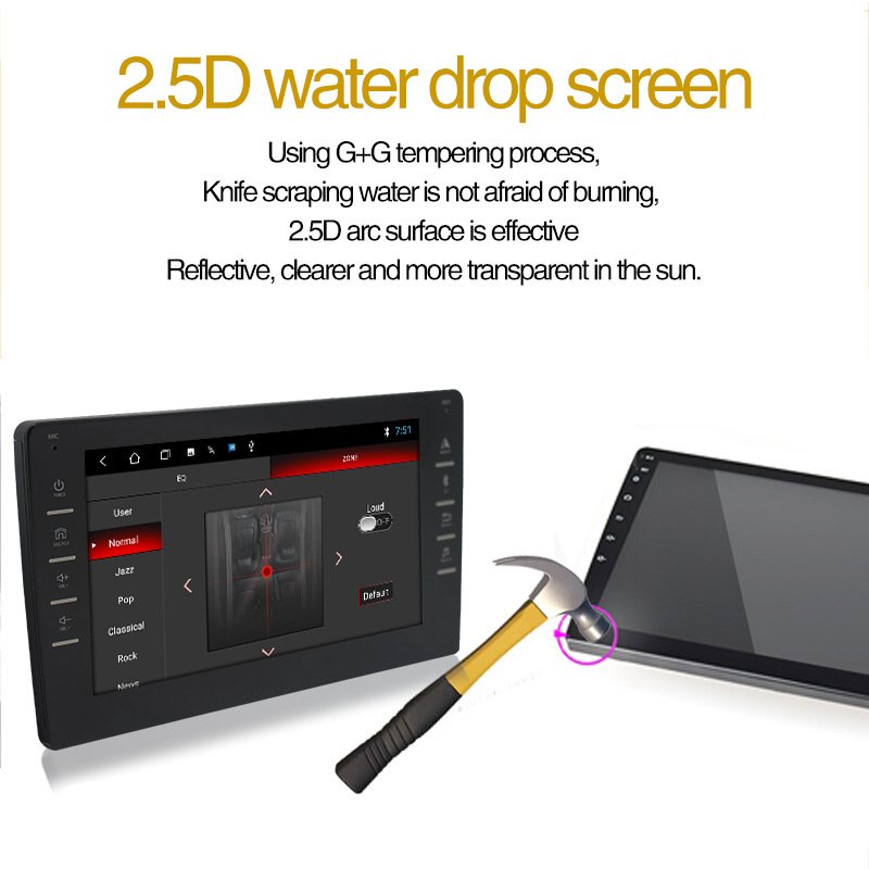 Universal WIFI MP5 Car Radio Car Navigation 8 inch Touch Screen GPS Satellite Navigator Android Car Radio DVD Player with BT