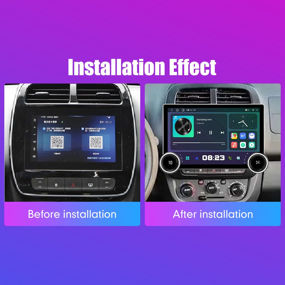 11.8Inch 2Din Android Car Radio For Renault Eno / Kwid 2019 2K QLED Screen Car Stereo Car DVD Player Carplay Android Auto