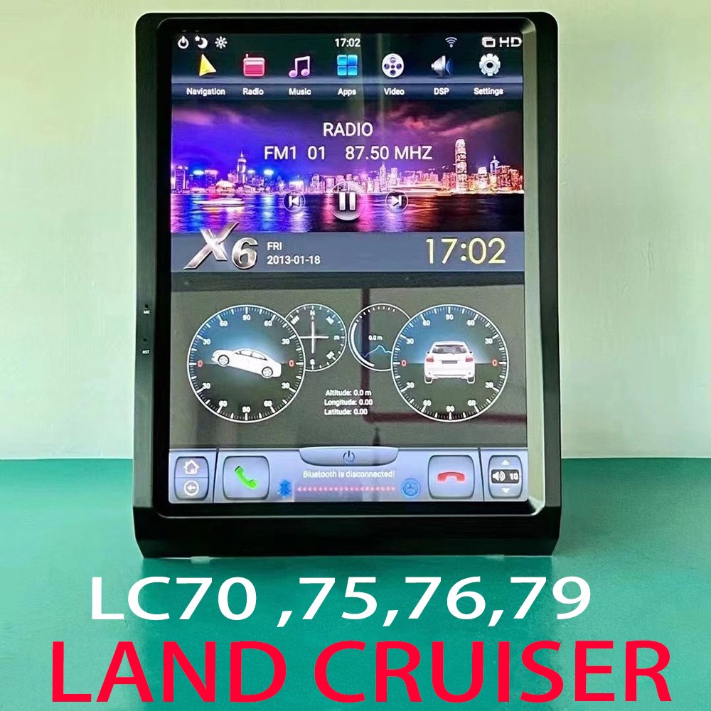 For Toyota Land Cruiser LC70 LC76 LC75 LC79 inch Android11 Car Radio Multimedia Video Player GPS Navigation Wifi Carplay13.3inch