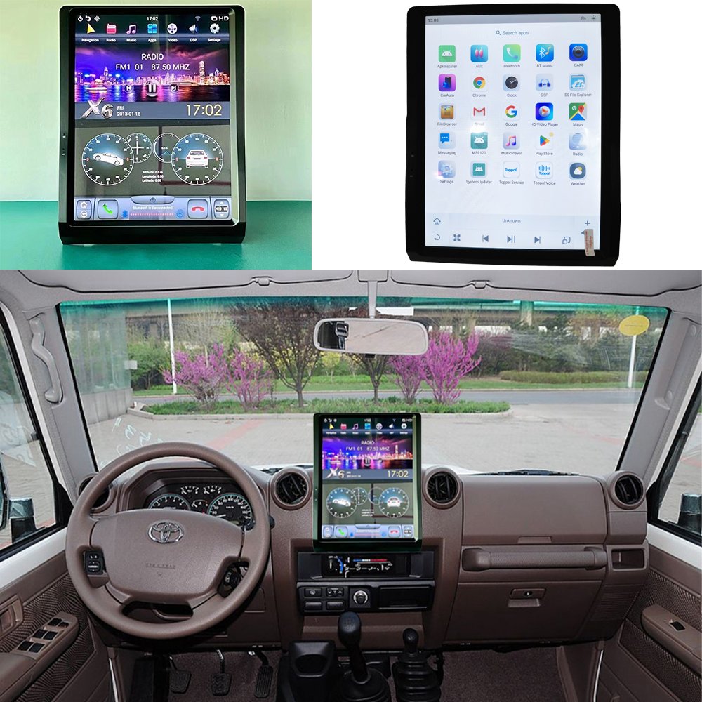 For Toyota Land Cruiser LC70 LC76 LC75 LC79 inch Android11 Car Radio Multimedia Video Player GPS Navigation Wifi Carplay13.3inch