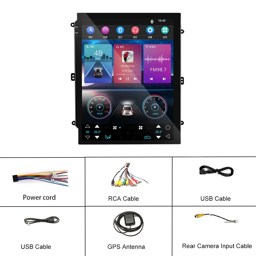 Podofo 9.7" Android 11 Car Stereo Car Radio For Honda Accord 2004-2007 With CANBUS Carplay Android Auto GPS Wifi Hifi FM RDS