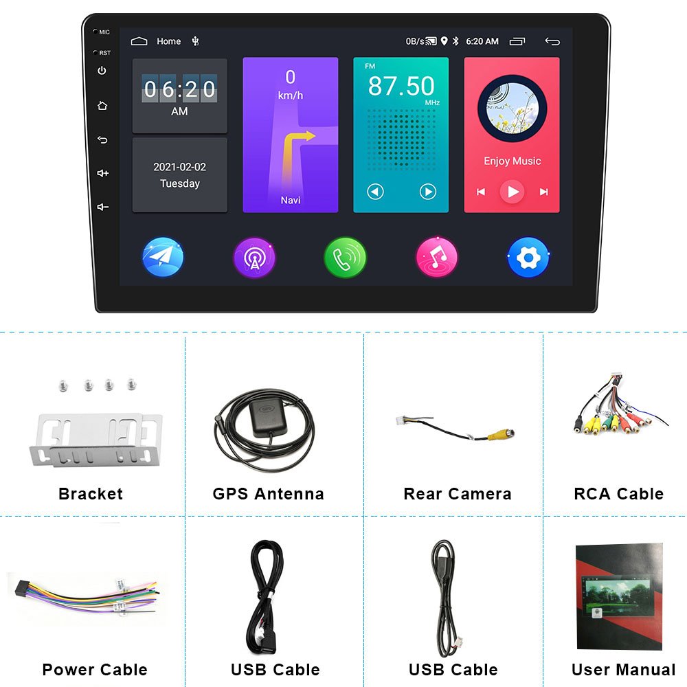 Podofo 9" Android Car Stereo Radio For Toyota Land Cruiser Prado/Lexus GX470 2004-2009 Autoradio GPS Wifi FM RDS Split Screen