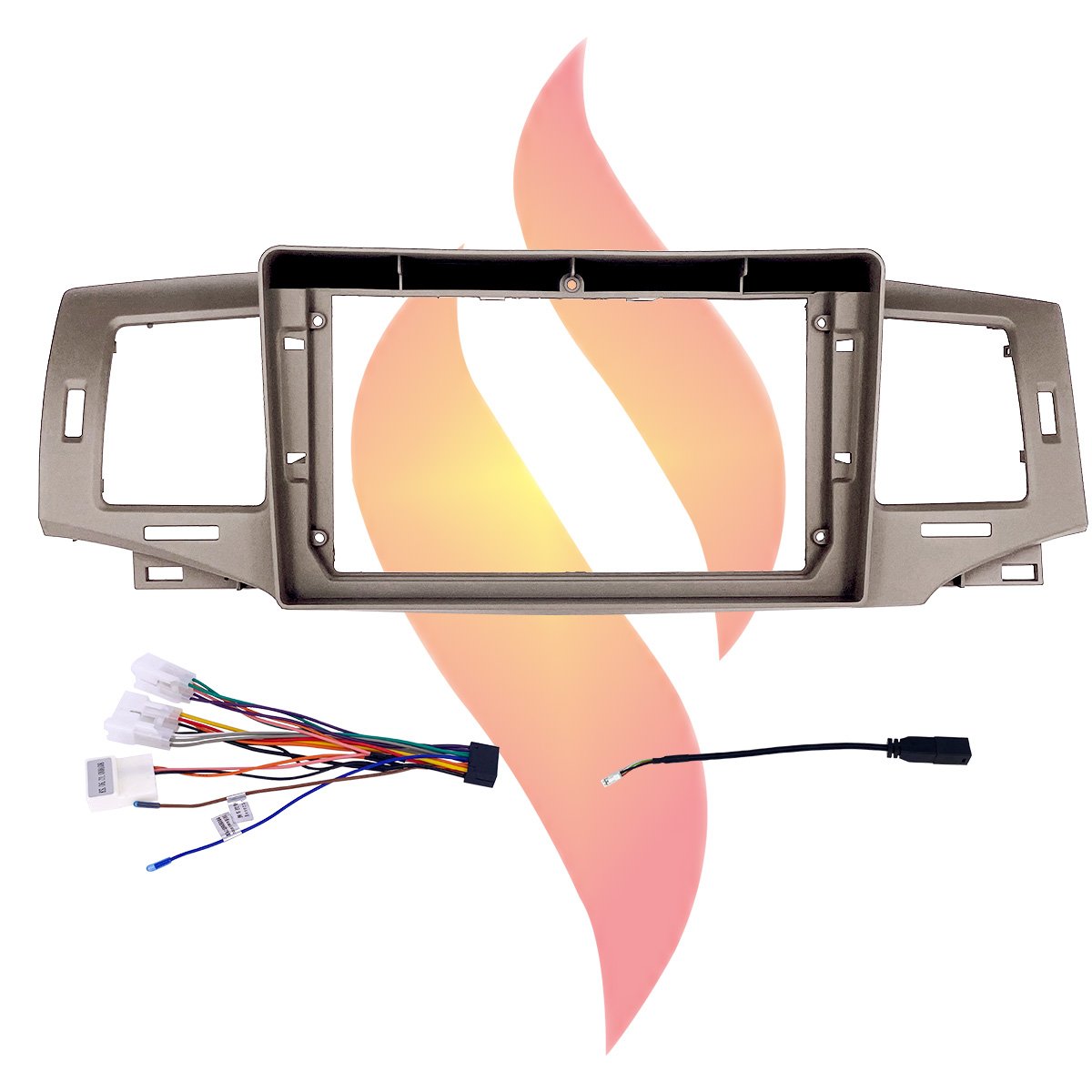 Simple Soft Toyota Corolla 9 Inch Car Audio Frame Fit Car Stereo DVD Player Frame Kit For 2006-2008 Toyota Corolla
