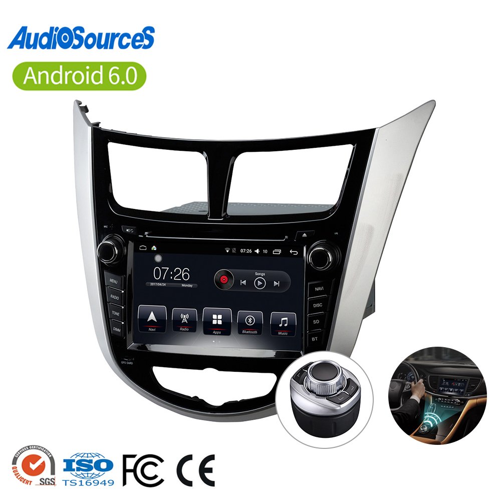 car usb mp3 music player car audio system stereo video car dvd gps navigation touch screen player for Hyundai Verna 2010-2013