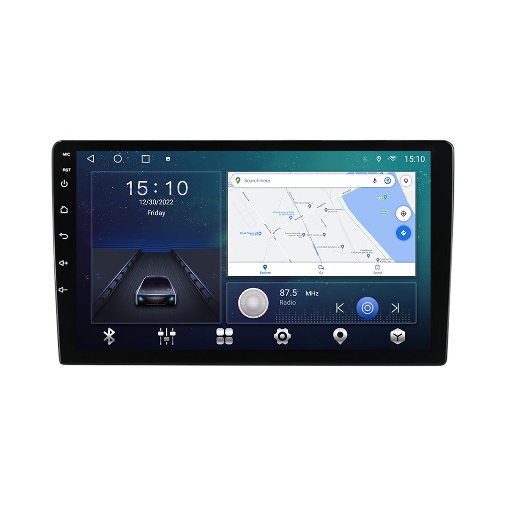 Navifly TS10 TS18 Android System car Video for Head Unit 9/10inch QLED Screen Support Voice Control with GPS