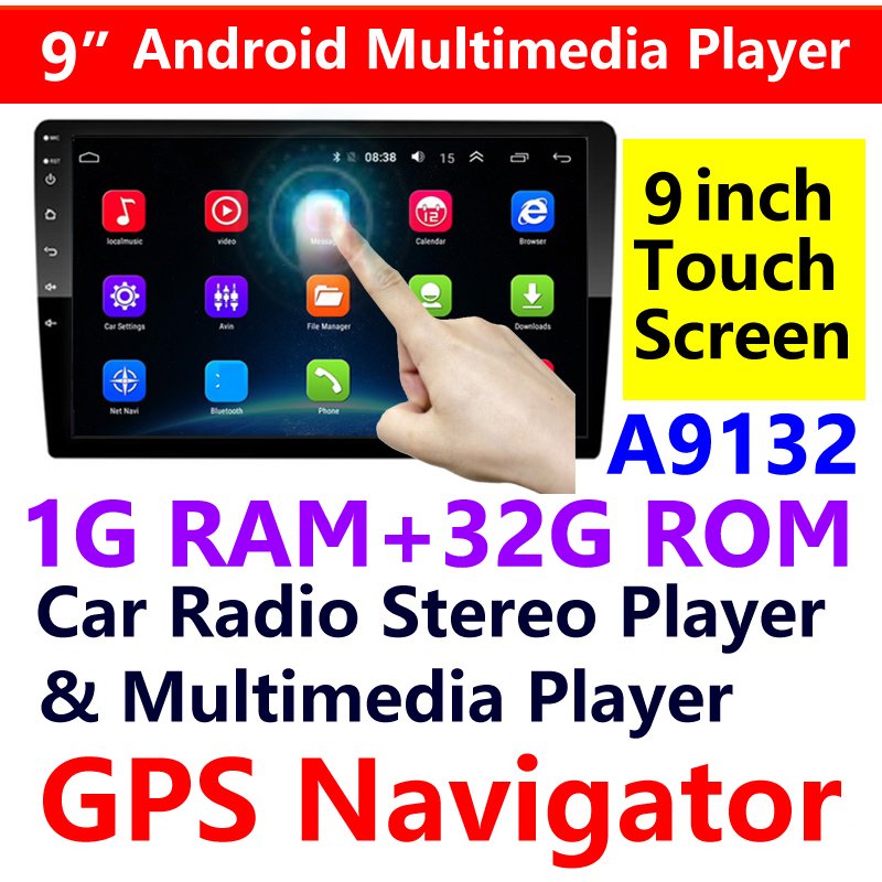 Car Accessoires Universal 9 inch android car radio Avto Gps Navigation Autoradio Multimedia Player 2 Din Estereos Car Stereo