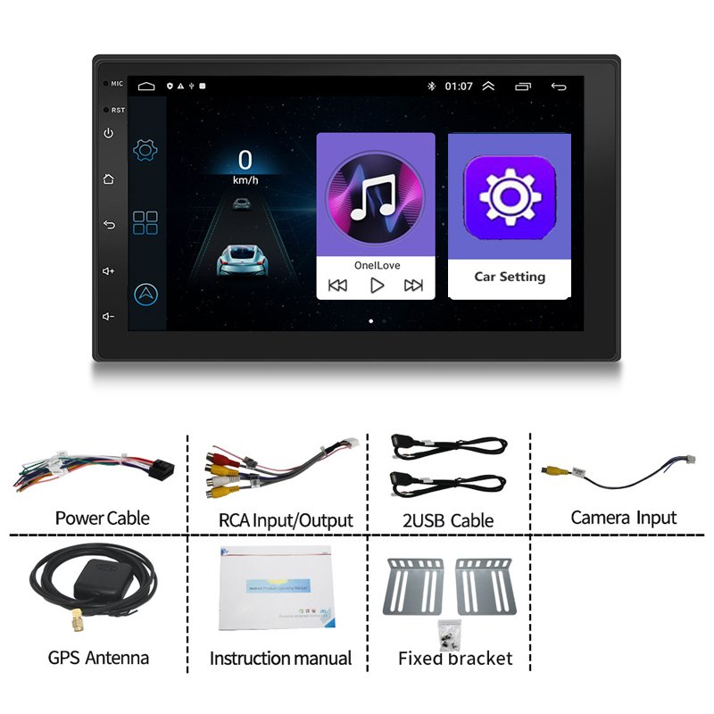 Car Accessoires Universal 9 inch android car radio Avto Gps Navigation Autoradio Multimedia Player 2 Din Estereos Car Stereo
