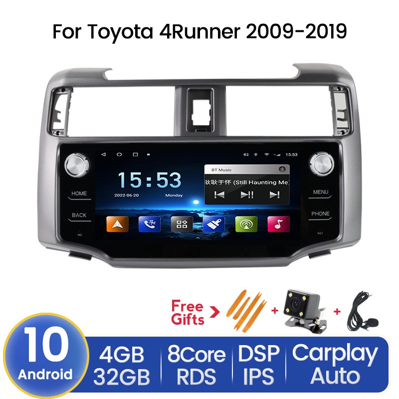 Navifly Android 11 DSP Car play car audio for Toyota 4Runner 2009-2019 6+128GB OEM radio stereo GPS