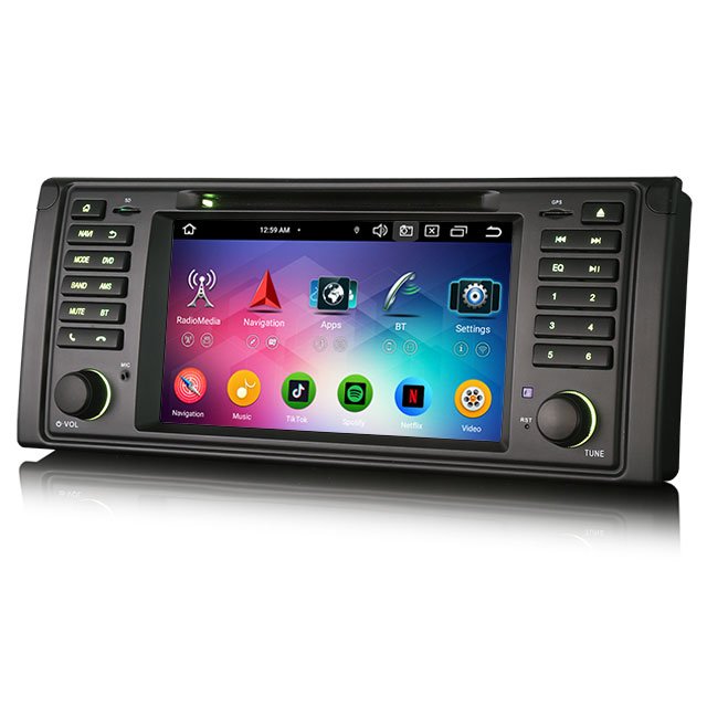 Erisin ES6739B Android 13.0 Car Stereo DVD For BMW 5er E39 M5 Wireless CarPlay Auto Radio GPS DSP IPS 4G LTE BT5.0 Multimedia