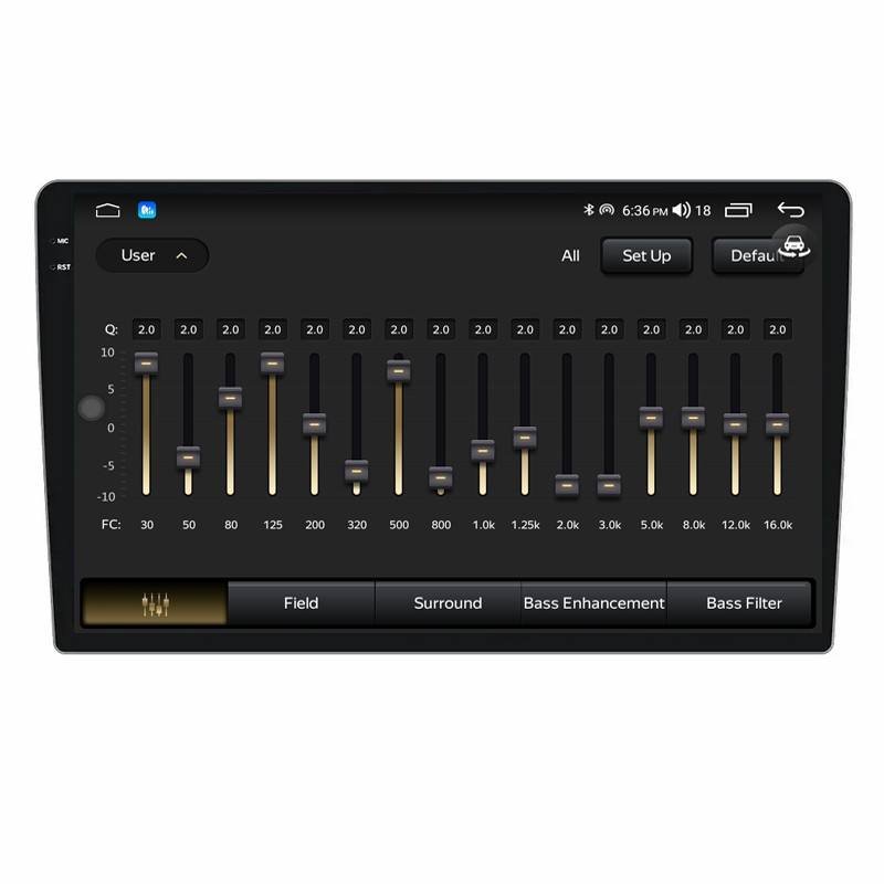 2K Radio Player 9inch 2 DIN Car Stereo Audio Media Player QELD Touch Screen MP5 Radio Player Built-in FM/TF/USB/SD tuner