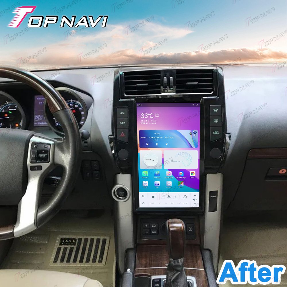 13.6 Inch Car DVD Player Car Video for Toyota Prado 2010 2011 2012 2013 Car Multimedia Player with Navigation