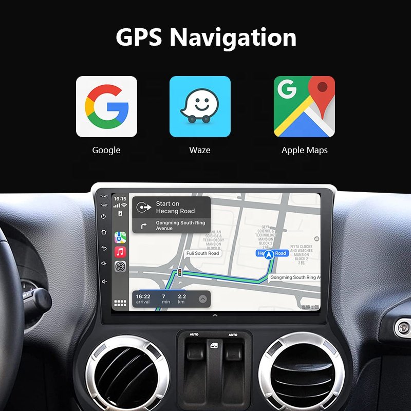 Android 12 car Radio Stereo video 4G WIFI GPS navigation car DVD Player IPS RDS For jeep Wrangler JK 2015 2016 2017 2018