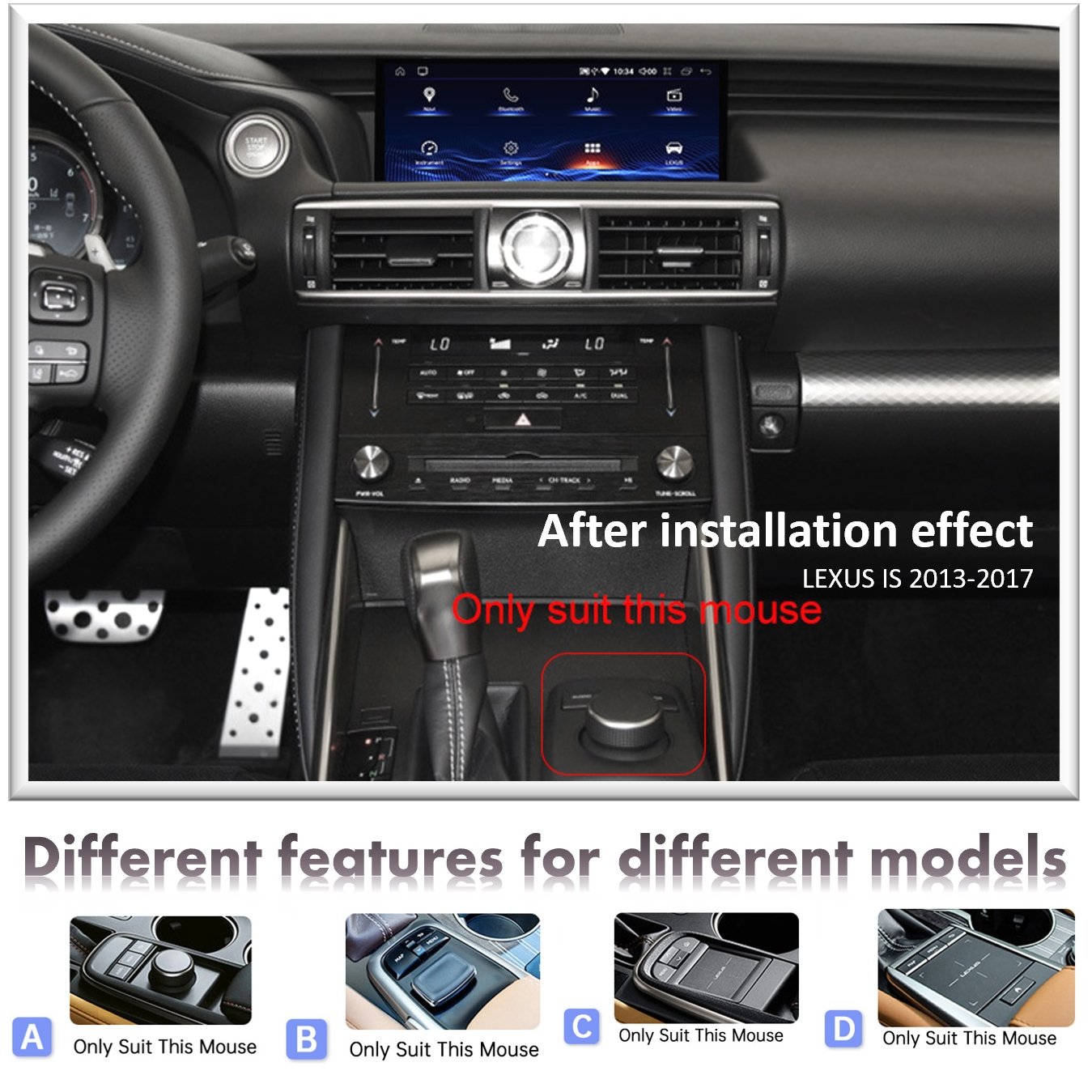 Zmecar Car Stereo player 10.25 inch Carplay Screen Android Car Radio Navigation Car dvd players FOr LEXUS IS LX NX 2012~2019