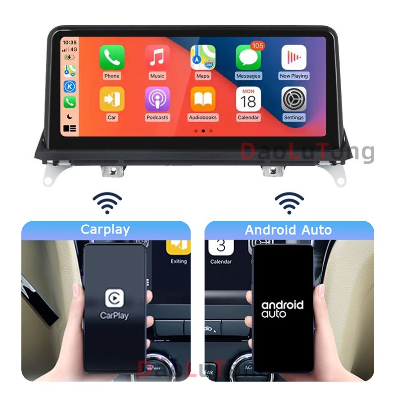 12.3 inch dvd car radio stereo android touch screen multimedia player carplay navigation for bmw 5 series f10 f11