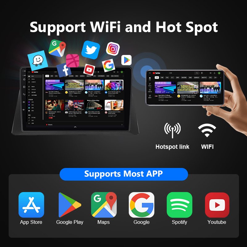 9 Inch Ts18 Car Player Touch Screen Stereo Quality Life Multi Language gps navi Android 10 Car Dvd Player