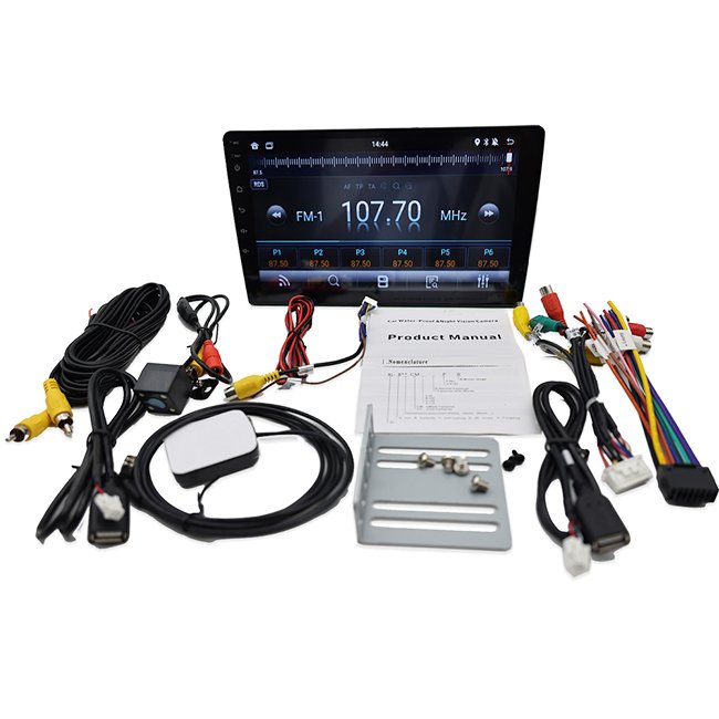 Factory 9inch android double din car stereo with USB BT WIFI Mirror Link android car dvd player