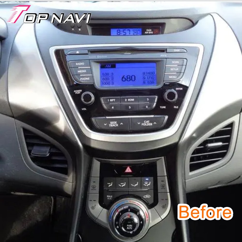 10.4inch Android Car Radio For Hyundai Elantra 2011 - 2015 Multimedia Video Player With Carplay Auto