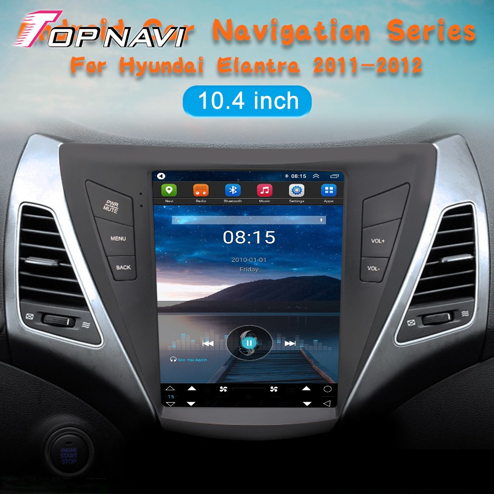 10.4inch Android Car Radio For Hyundai Elantra 2011 - 2015 Multimedia Video Player With Carplay Auto