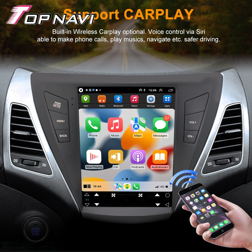 10.4inch Android Car Radio For Hyundai Elantra 2011 - 2015 Multimedia Video Player With Carplay Auto