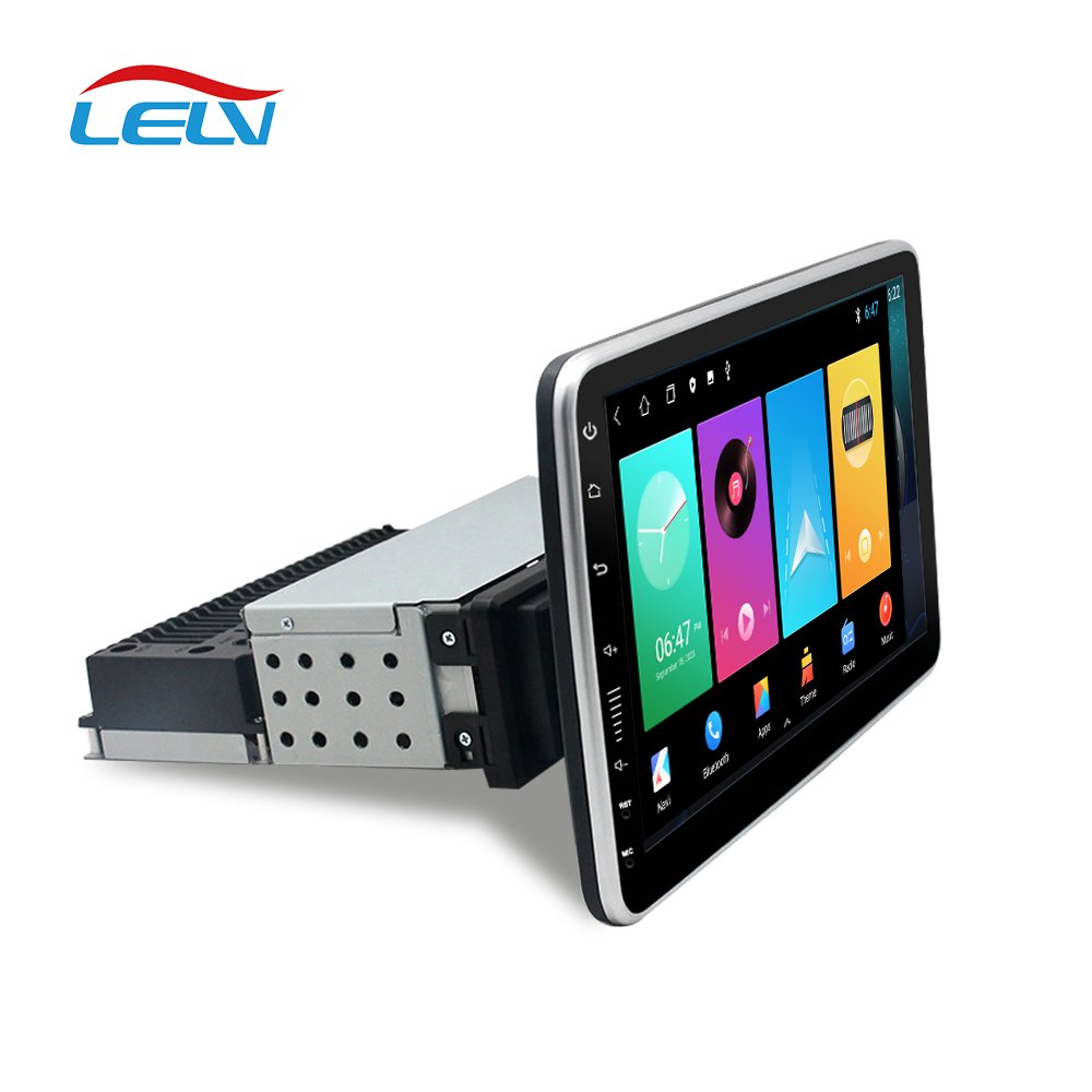 Universal 1 Din 10.1 Inch Android Multimedia Player Car Dvd Player Rotatable 360 Degree Car Rotating Car Radio