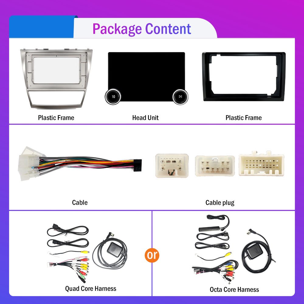 11.8Inch Car Radio For Toyota Camry 2006-2011 DIAMOND 2K QLED Screen 2Din Android Car Stereo Car DVD Player Carplay DSP