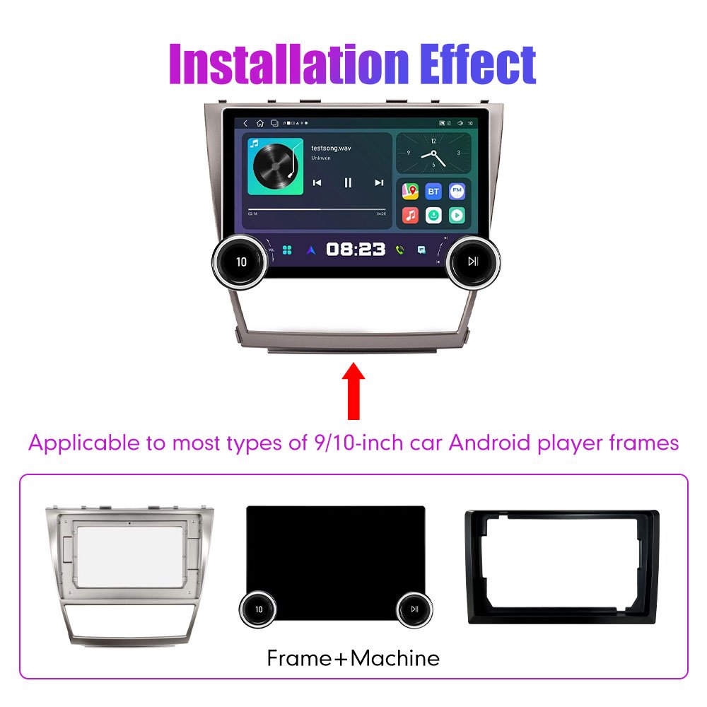 11.8Inch Car Radio For Toyota Camry 2006-2011 DIAMOND 2K QLED Screen 2Din Android Car Stereo Car DVD Player Carplay DSP