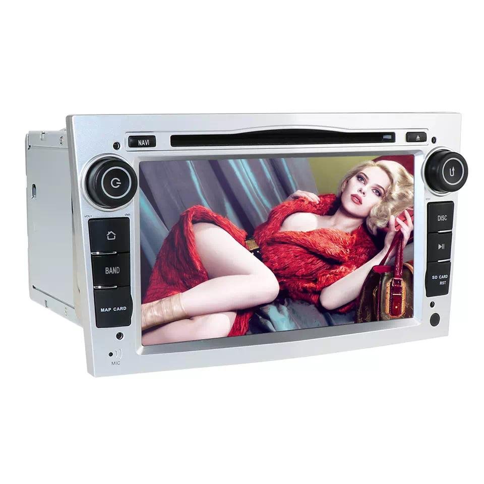 Silver Color 7inch double din Android audio GPS radio car DVD player compatible with OPEL Vectra Corsa C Astra