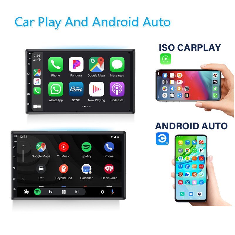 Android 2 Din Car Radio Multimedia Video Player Universal 7" Auto Car play Stereo GPS For Volkswagen Nissan Hyundai Kia Toyota