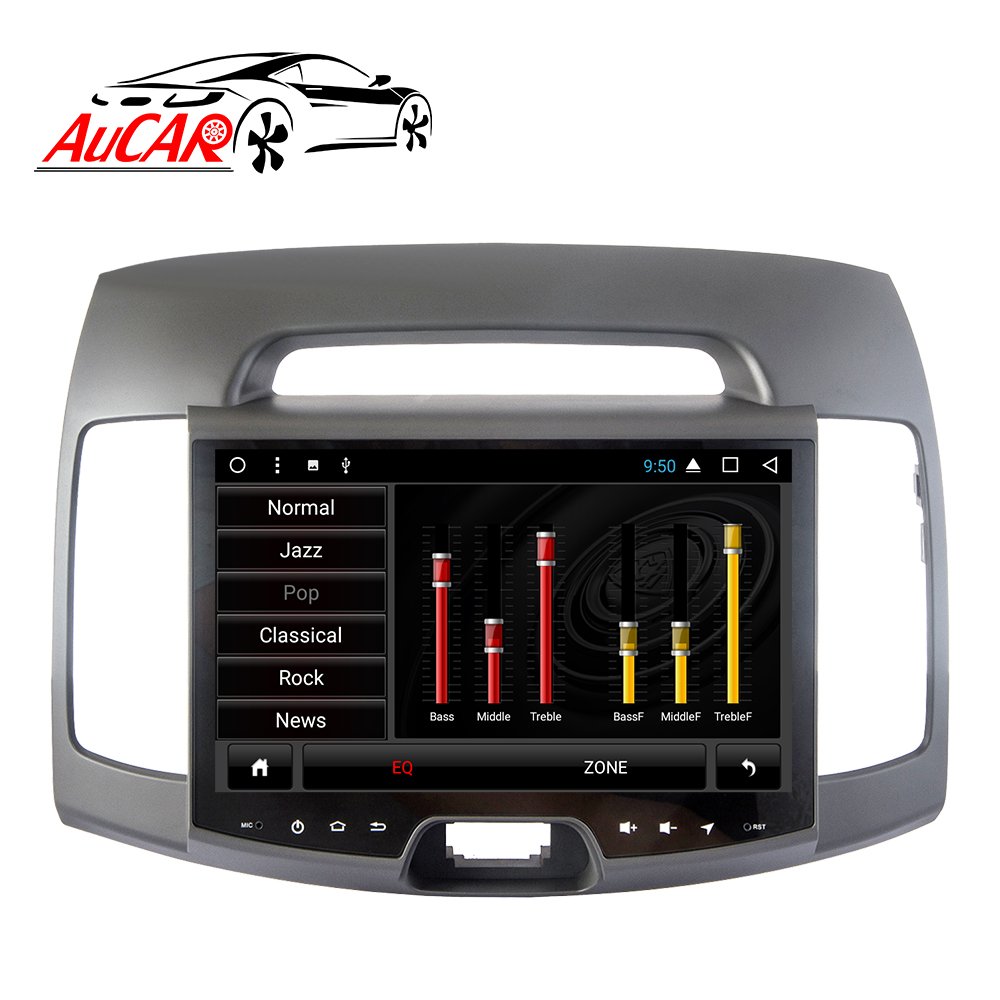 AuCar 10.1" Android 10 Touch Screen Head Unit Car DVD Player GPS Navigation Car Radio Auto Stereo For Hyundai Elantra 2006-2016