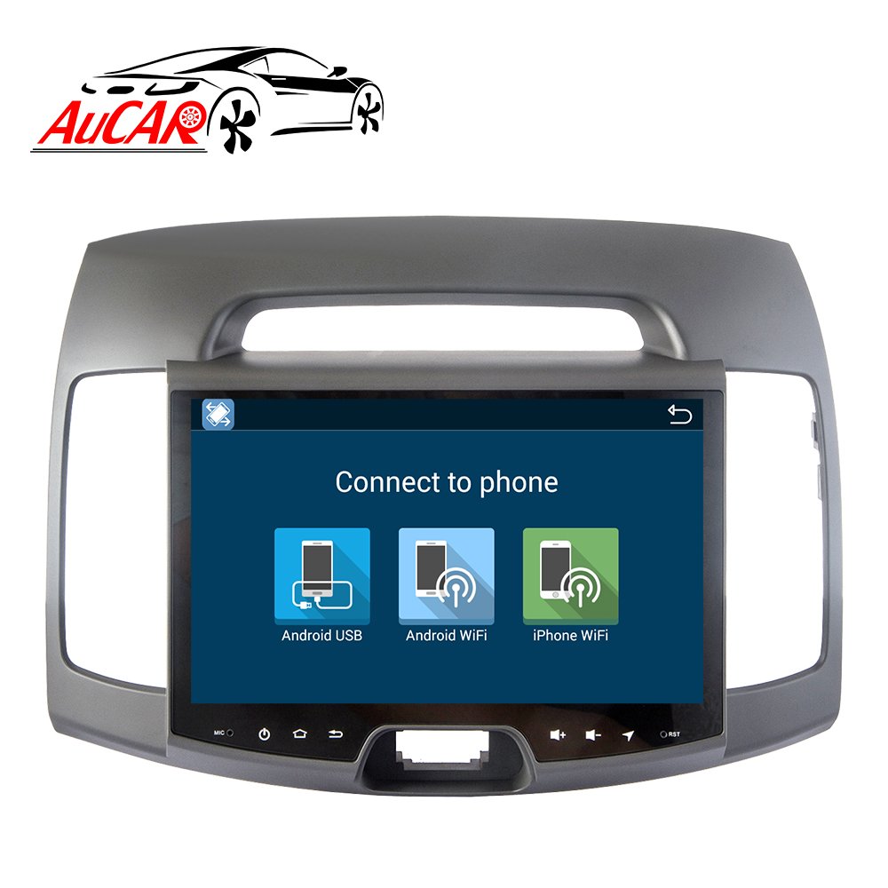 AuCar 10.1" Android 10 Touch Screen Head Unit Car DVD Player GPS Navigation Car Radio Auto Stereo For Hyundai Elantra 2006-2016