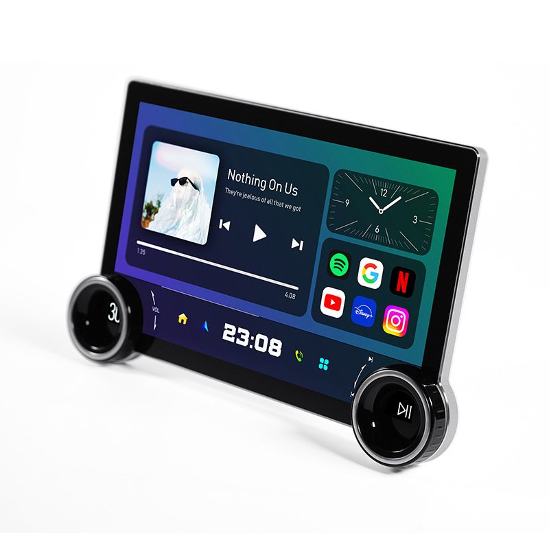 8 Core 4G 11.8" Universal Android Center Control 2k DIAMOND Double-knob 360 Camera Radio Stereo Car DVD Player GPS Navigation