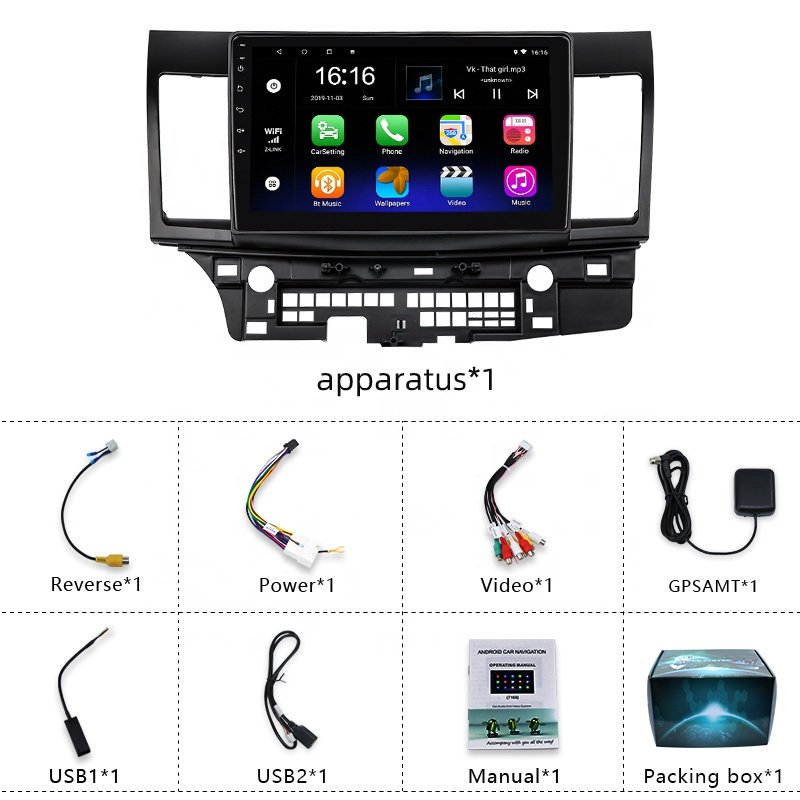 Touch Screen Car Dvd Player Auto Head Unit Android Car Radio For Mitsubishi Lancer 2010 2011 2012 2013 2014 2015 2016