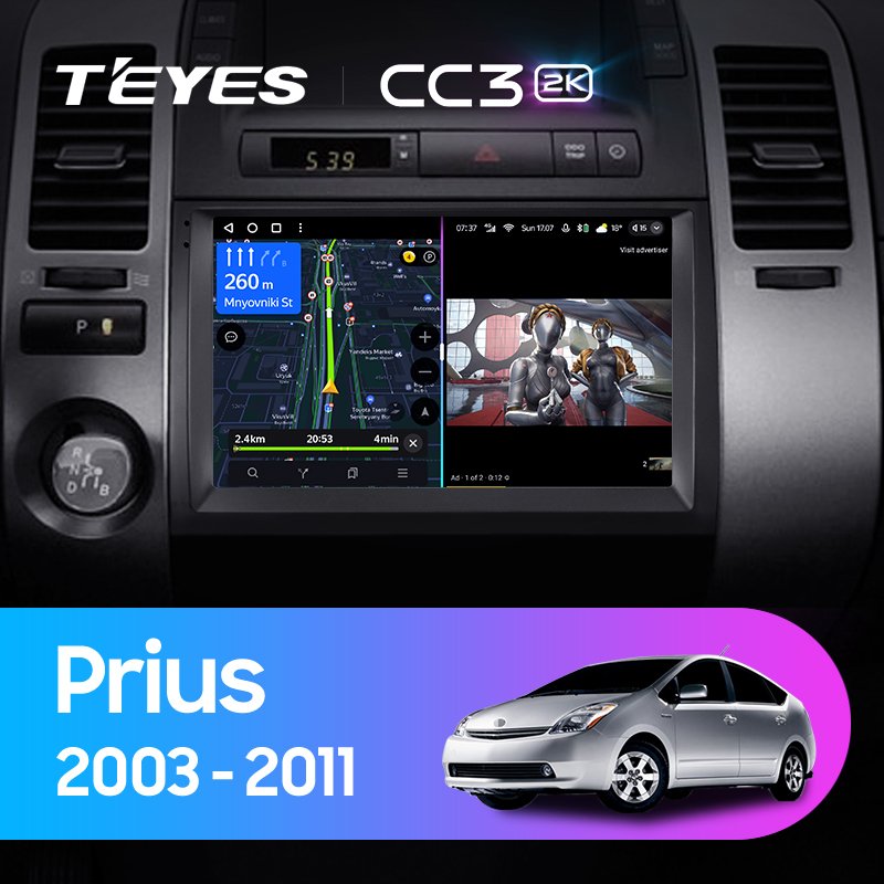 TEYES CC3L CC3 2K For Toyota Prius XW20 II 2 2003 - 2011 Car Radio Multimedia Video Player Navigation stereo GPS Android 10