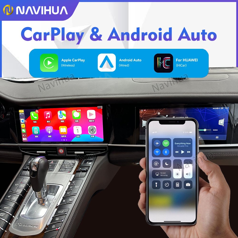 NaviHua Android 12 Multimedia Radio gps Navigation System + Co-pilot entertainment Android 10 for Porsche Panamera 2010-2016
