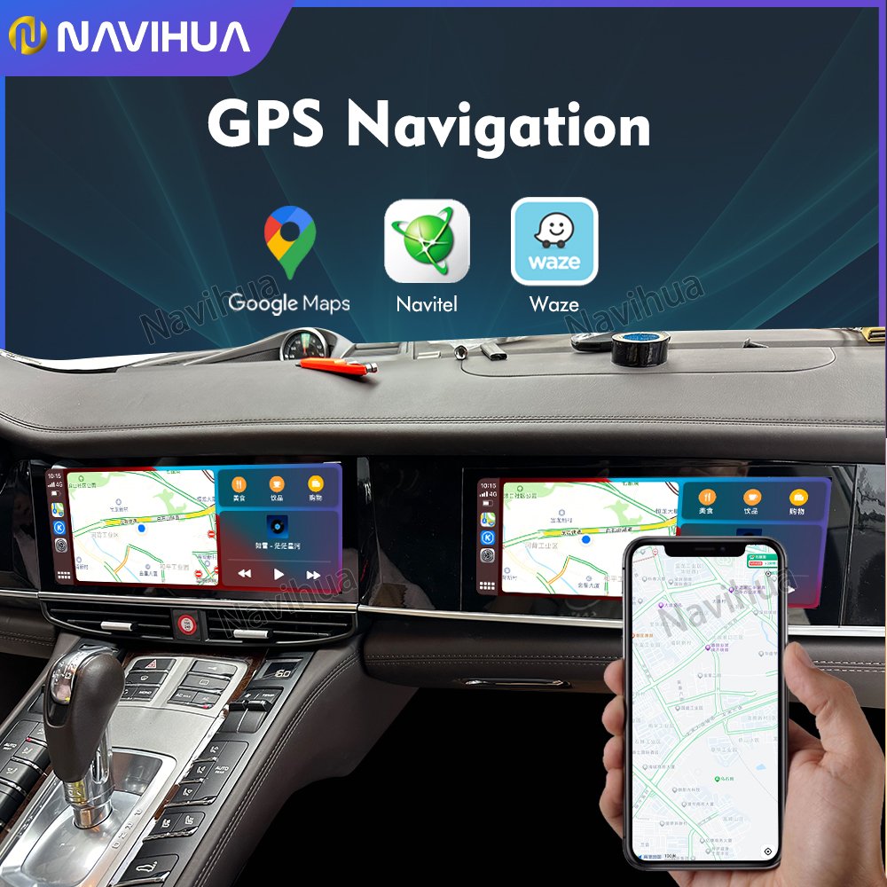 NaviHua Android 12 Multimedia Radio gps Navigation System + Co-pilot entertainment Android 10 for Porsche Panamera 2010-2016