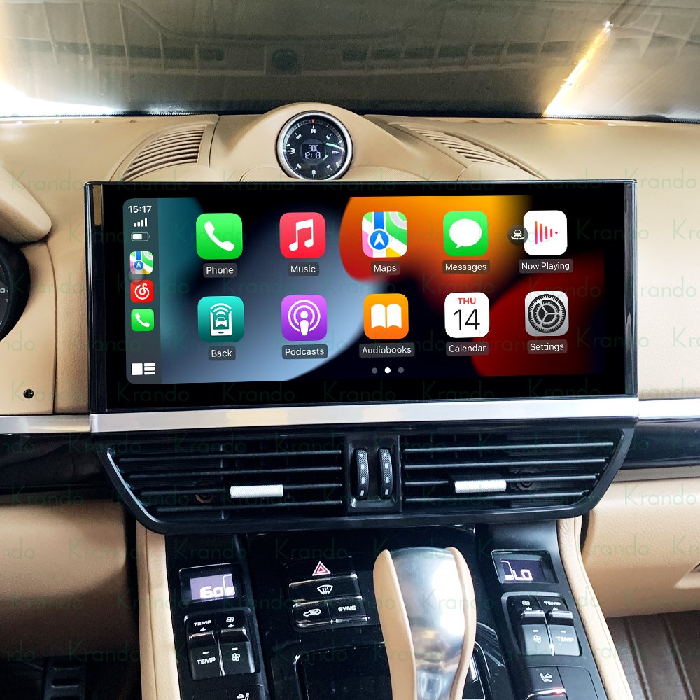 Krando 12.3" Car Navigation for Porsche Cayenne 2010 - 2016 Android Auto Head Unit Support Playstore 4G Network WIFI GPS Map