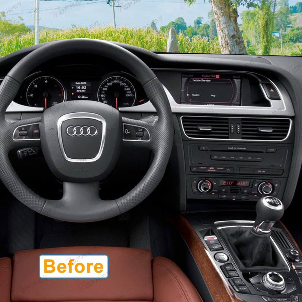 High resolution touch vertical screen android car radio For Audi A4 2009 2010 2011 2012 DVD GPS wireless multimedia player