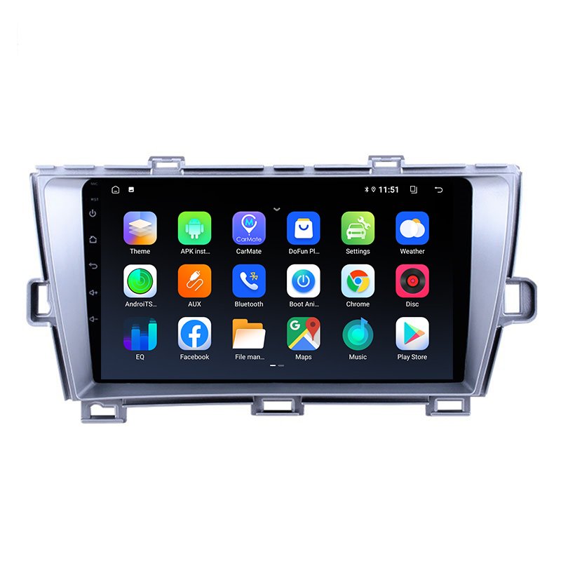 Android 10.0 Car DVD Multimedia Player 2+32GB Car Radios GPS Navigation For Toyota Prius 2009-2015 Frame 2 Din Stereo
