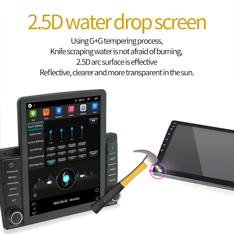Auto electronic parts refitting parts Car central control screen intelligent MP4 MP5 player car GPS navigation