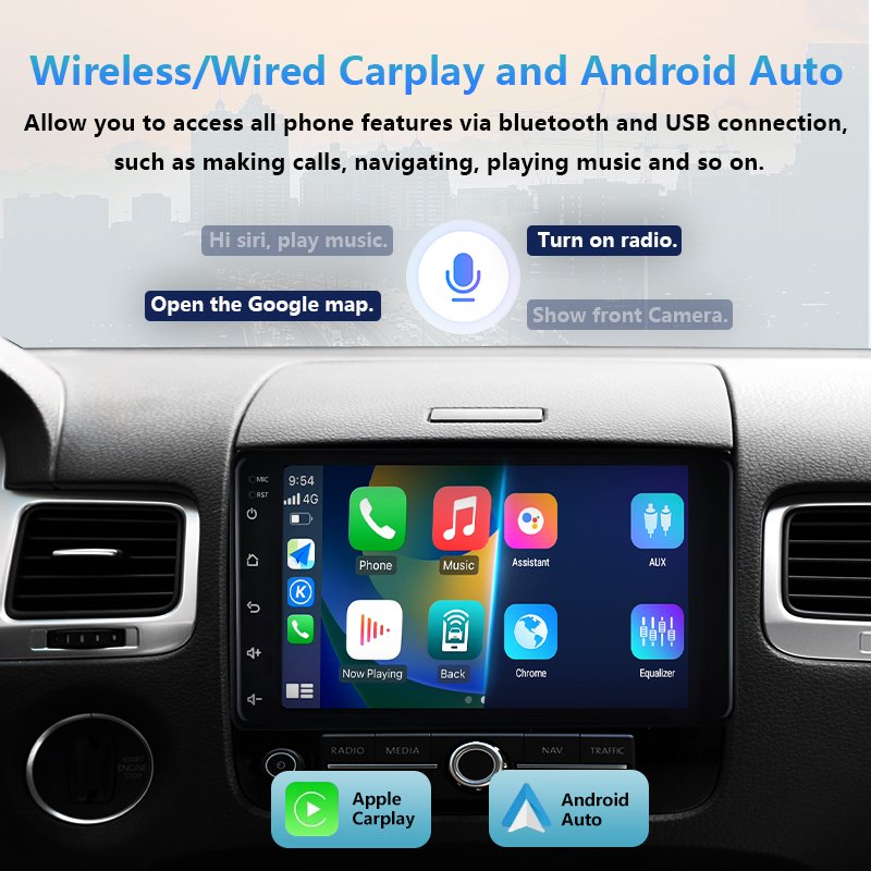 Factory N3L 64GB 7 Inch 8 Core Android Car Touch Screen DVD Player FM Radio Auto Radio GPS Navigation WIFI 4G Carplay for Toyota