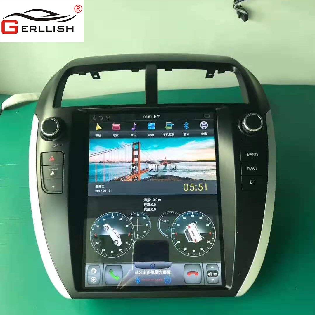 10.4" Android Tesla style vertical screen car multimedia dvd gps player for Mitsubishi ASX RVR 2010-2018