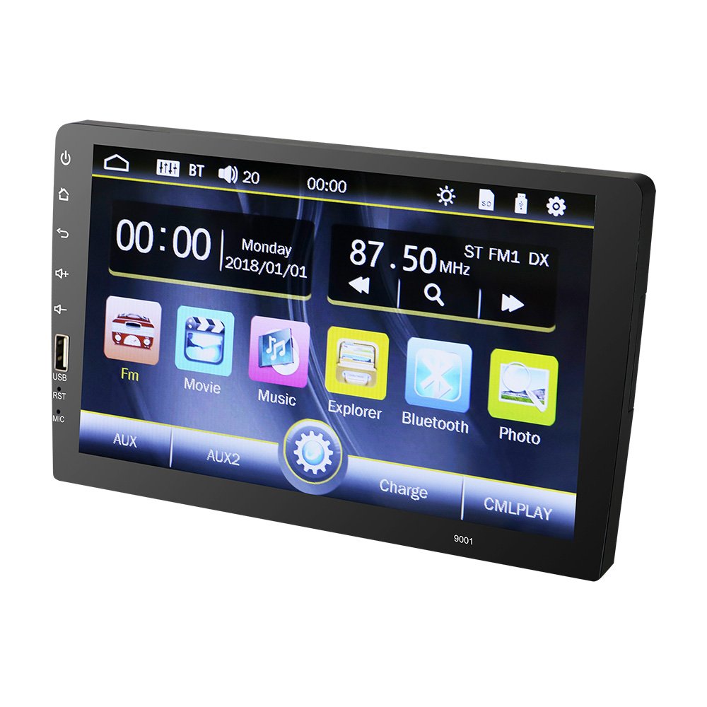 Car Stereo Audio Radio In-dash USB FM AM RDS Car DVD Player HD Full Touch Screen 1 Din 9 Support GPS Navigation for Optional