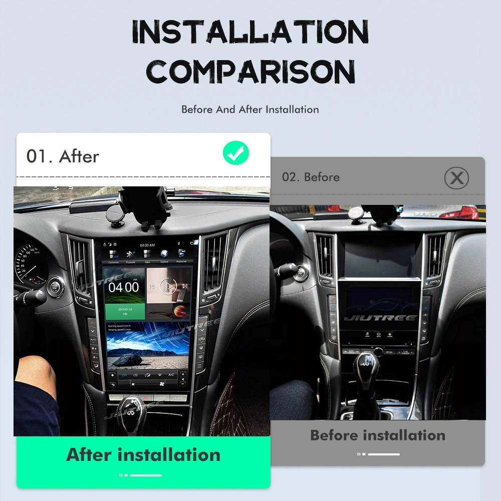 13.6 Inch Vertical Screen For Infiniti Q50 Q50L Q60S 2012-2019 Car Multimedia Android Screen Car Video Radio Car DVD Player