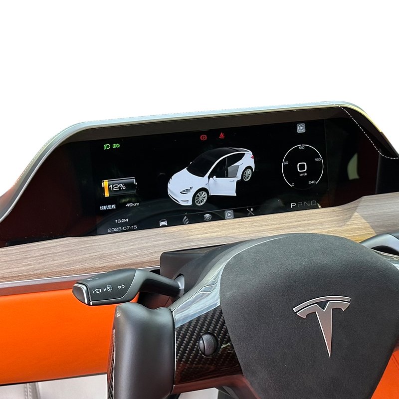 Fit to Tesla style touch screen model y digital cluster display 10.25 inch with Carplay Car Dvd Player for tesla model 3 display
