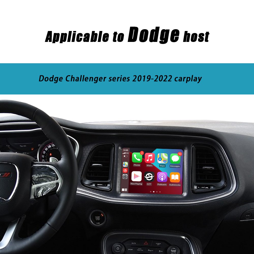 CZT-AUTO Wireless Carplay Android Auto For Dodge Challenger 2013-2016 Radio Car DVD Player Mirror Link GPS Navigation Smart Box