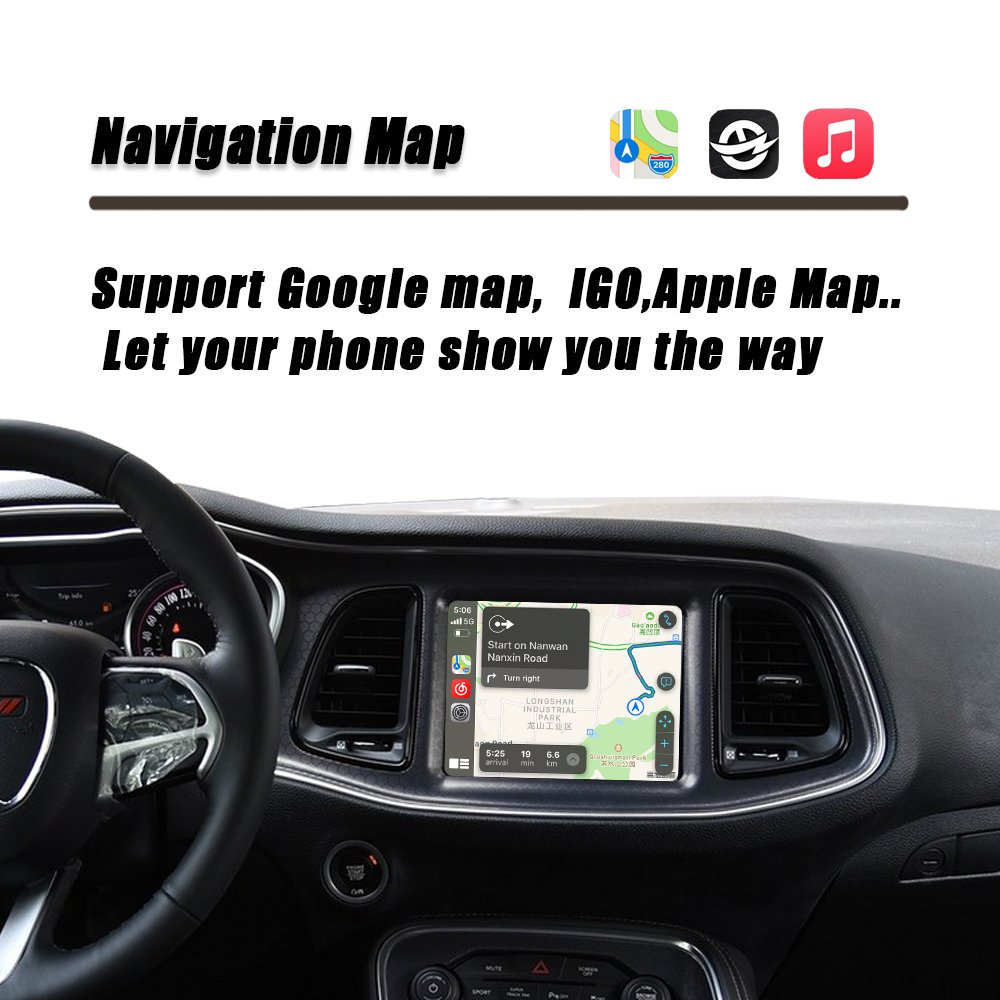 CZT-AUTO Wireless Carplay Android Auto For Dodge Challenger 2013-2016 Radio Car DVD Player Mirror Link GPS Navigation Smart Box